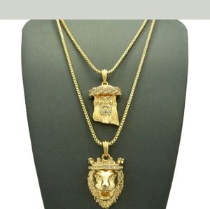 14K Gold plated iced out chains